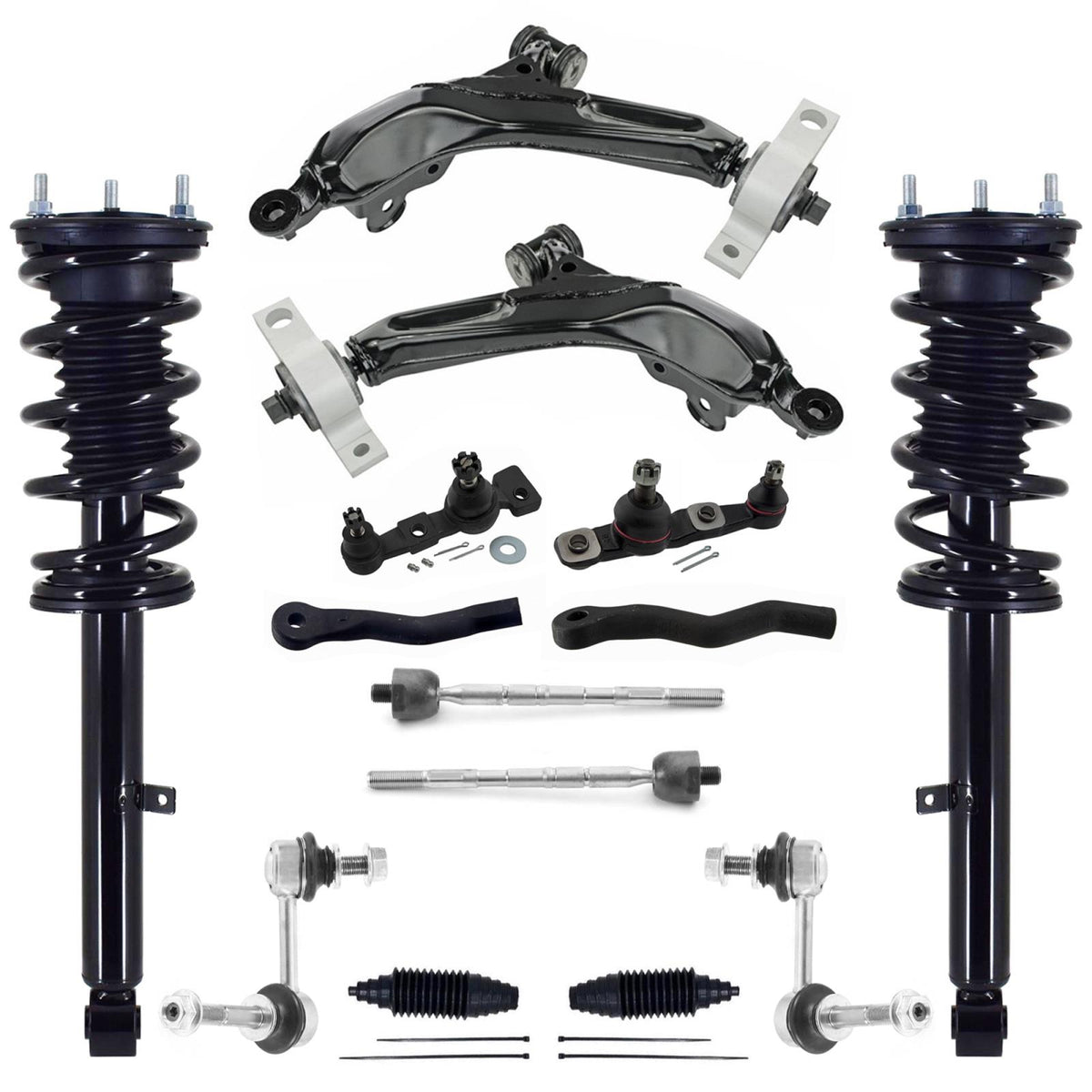 Front Struts Lower Control Arms Tie Rods & Links For IS350 Base 2014-2016 RWD - Photo 1
