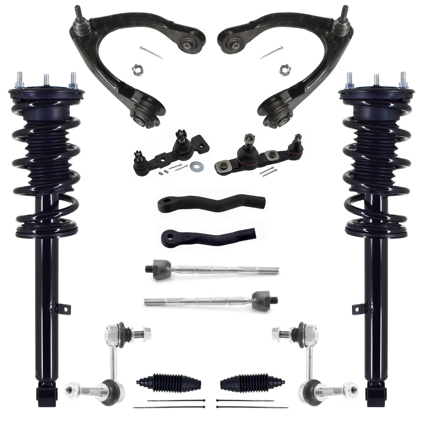 Front Struts Upper Control Arms Tie Rods & Links For IS350 Base 2014-2016 RWD - Photo 1