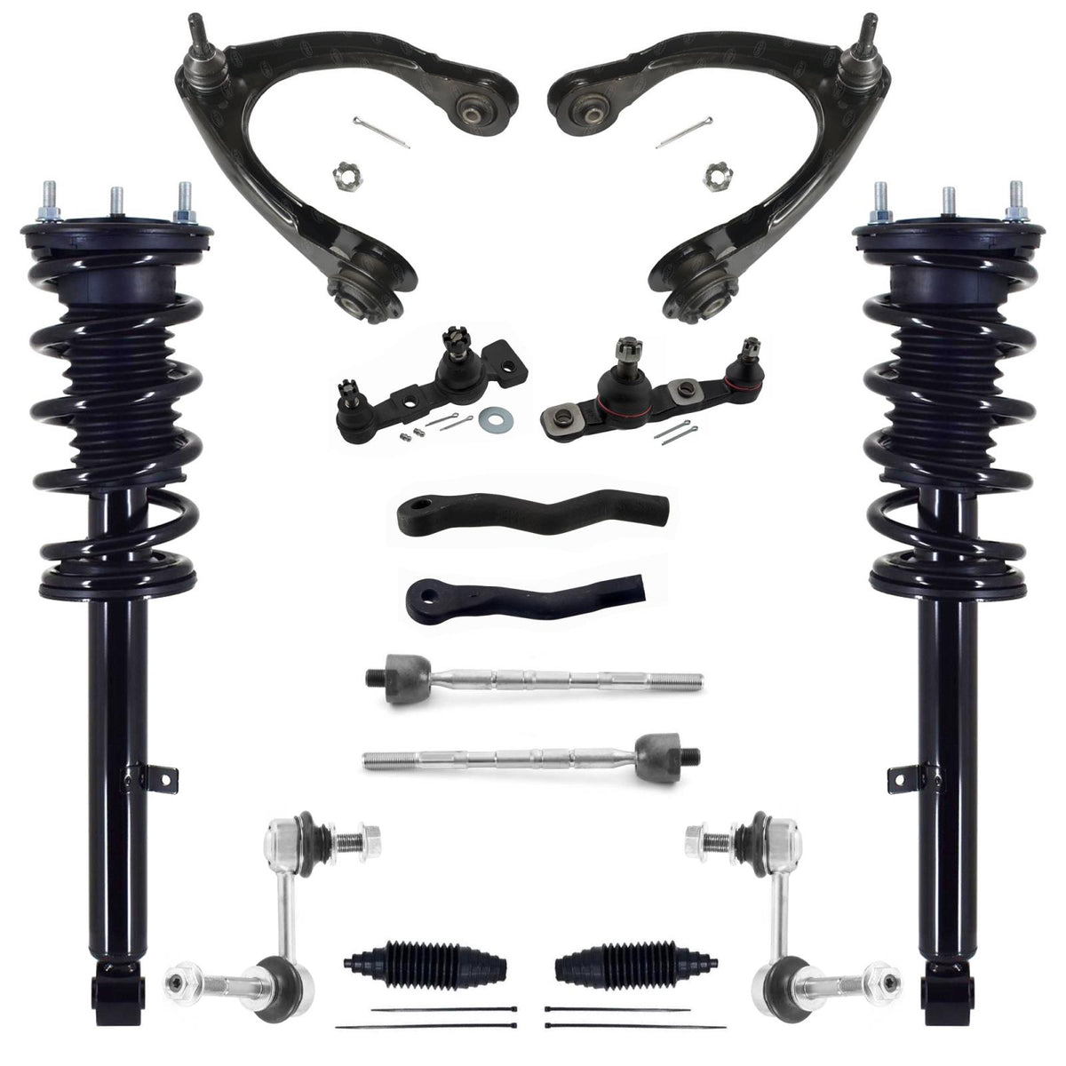 Front Struts Upper Control Arms Tie Rods & Links For IS350 Base 2014-2016 RWD - Photo 1