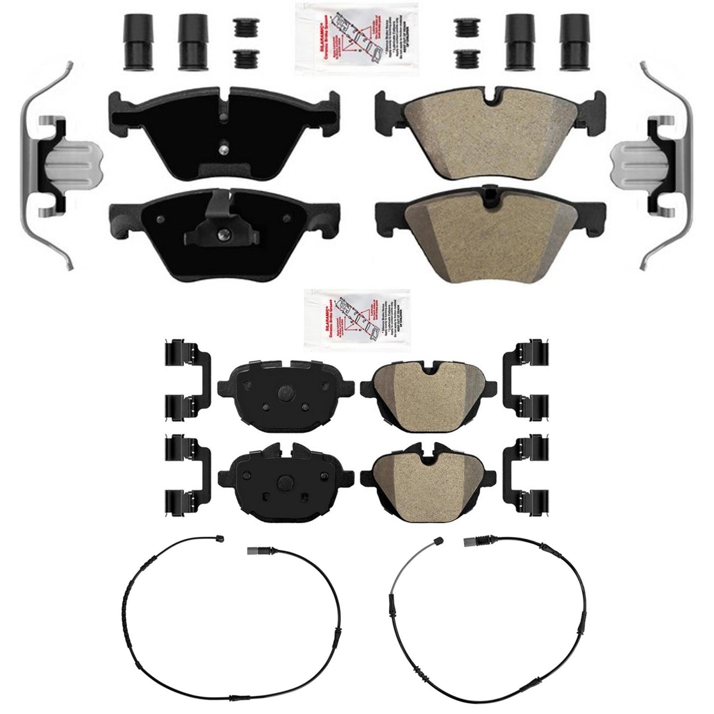 Front and Rear AME Disc Brake Pad Sensors for BMW 528i 2011 2012 2014 2015 2016 - Photo 1