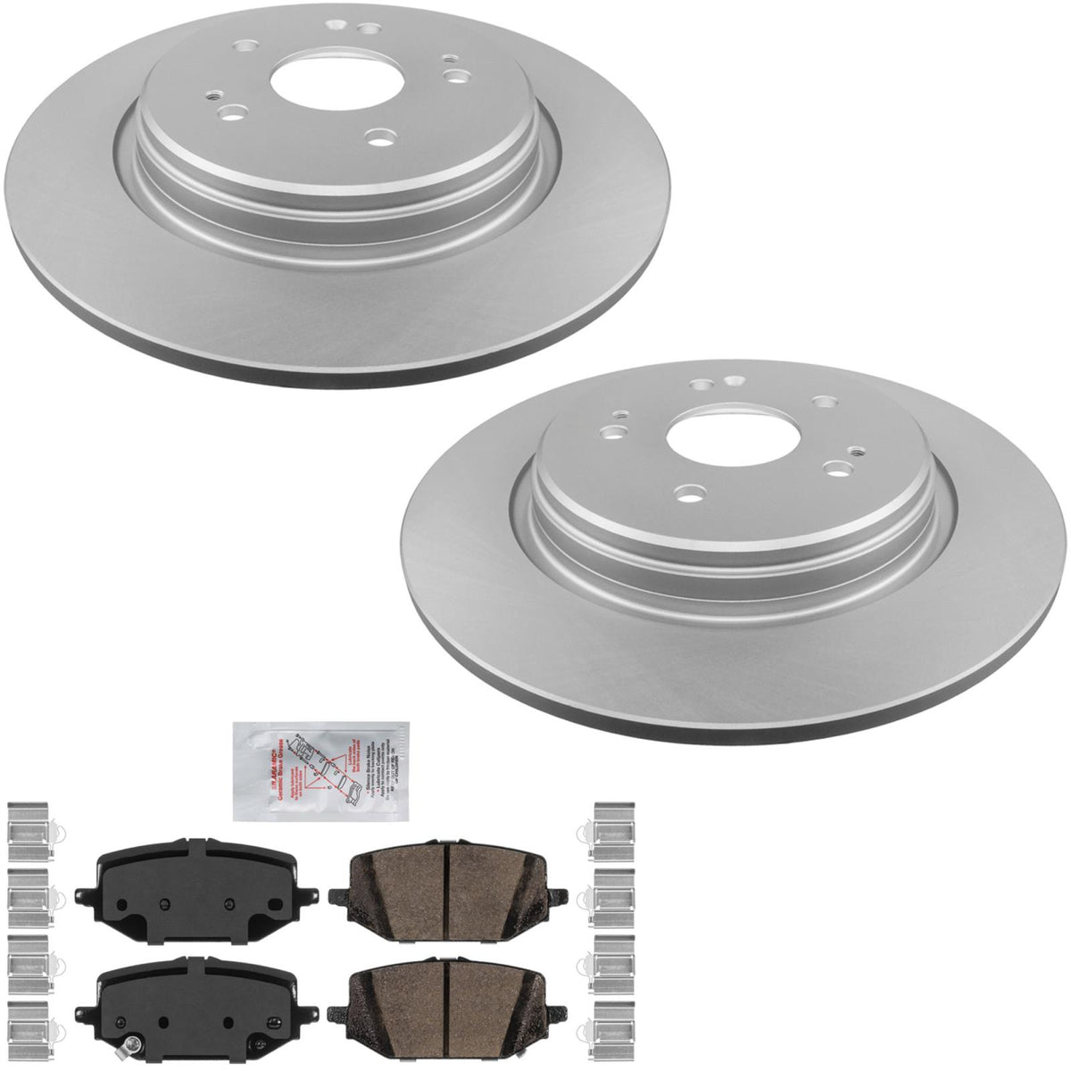 Rear Coated Disc Brake Rotors Brake Pads For Honda CR-V Plug-In Fuel Cell 25-26 - Photo 1