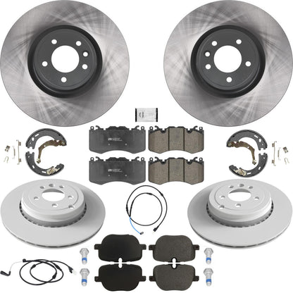 F&R Coated Disc Brake Rotors Brake Pads for Range Rover Sport 10-13 Supercharged - Photo 1