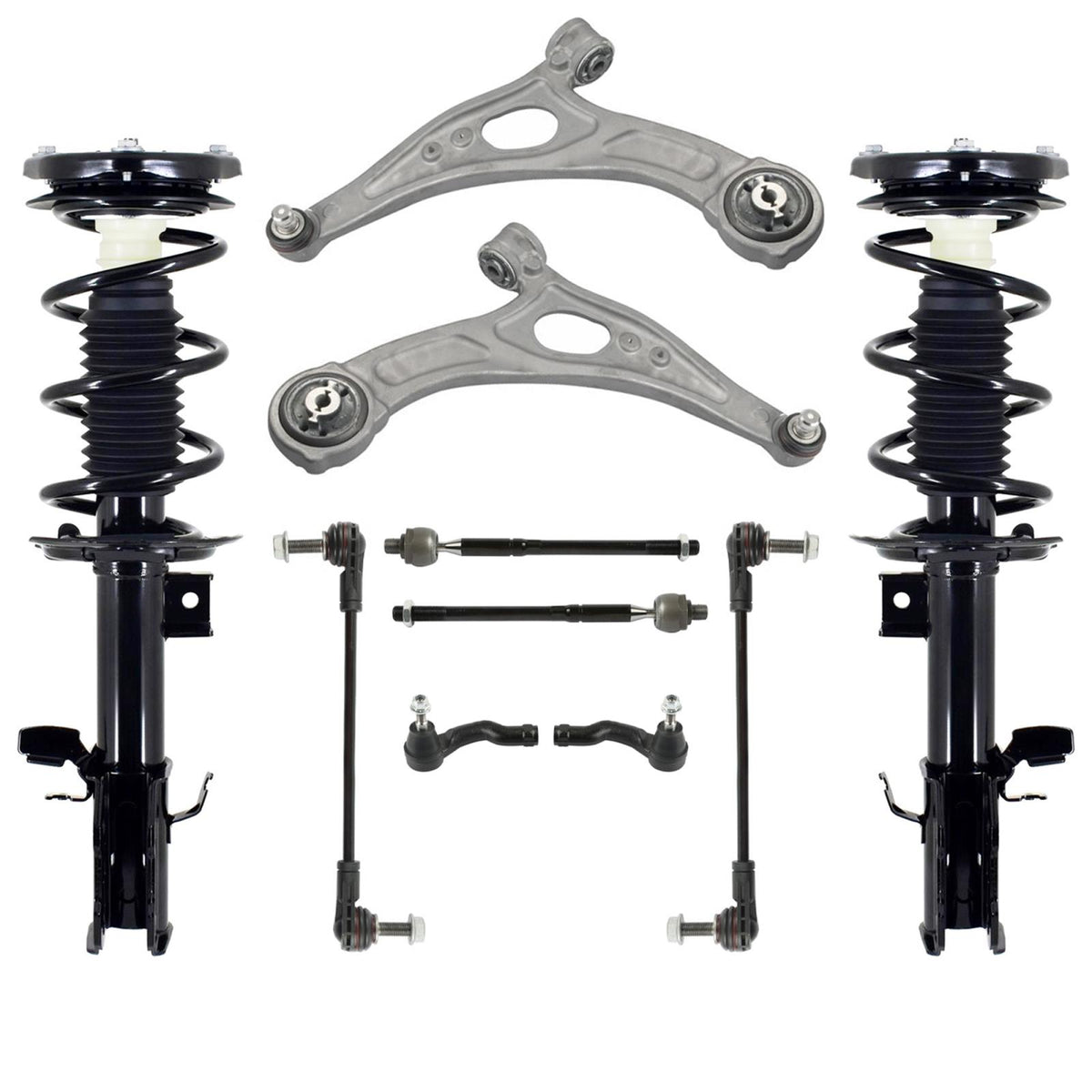 Front Struts Control Arms Tie Rods Links For Ford Escape 1.5L 2020-2025 FWD - Photo 1