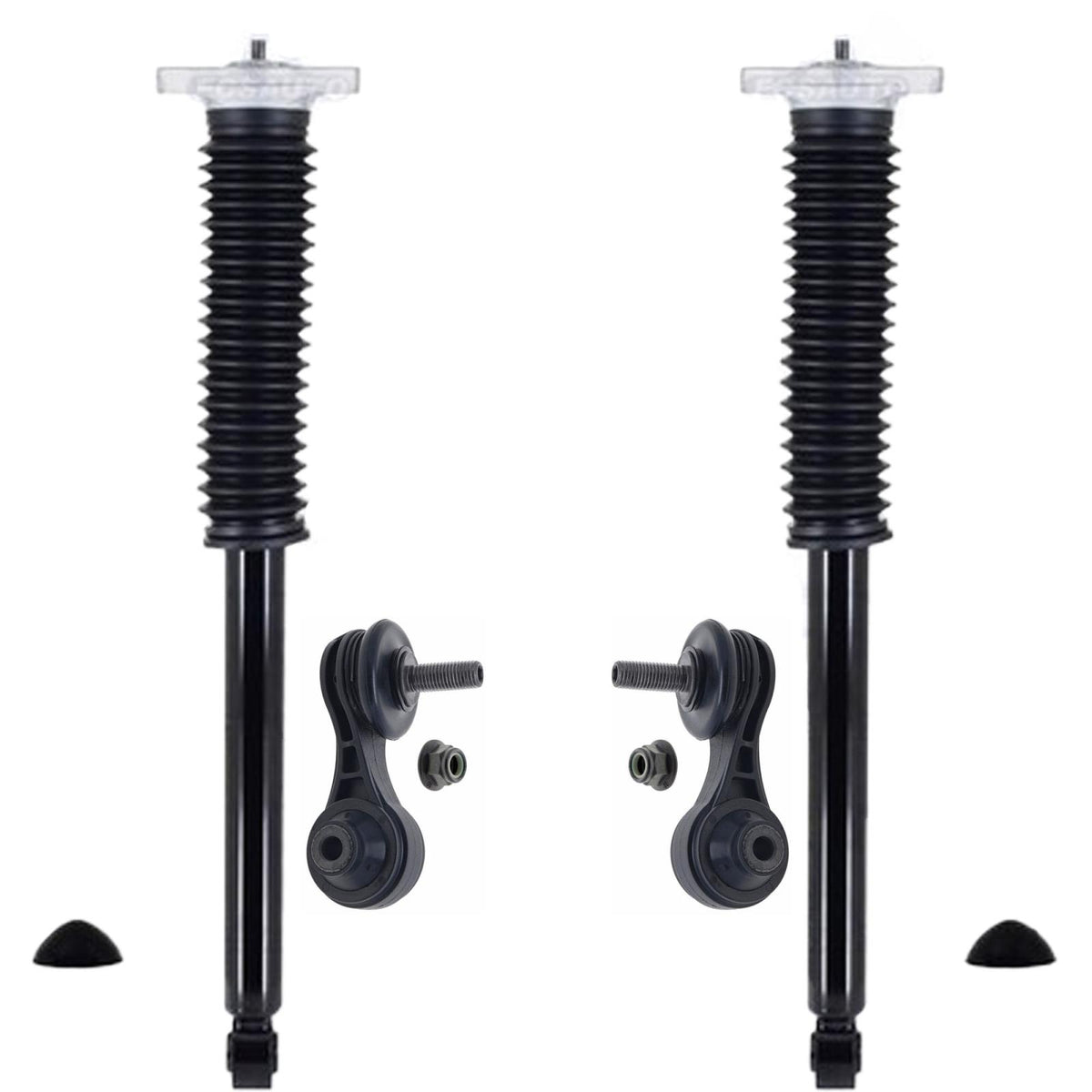 Rear Complete Shocks W/ Mount & Sway Bar Links For Civic Si 2022 2023 2024 2025 - Photo 1