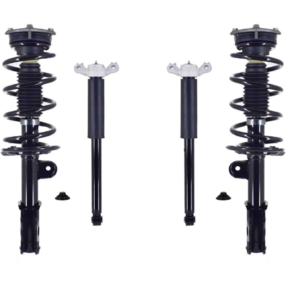 Front Struts W/ Coil Spring & Rear Shocks For Police Interceptor Utility 20-25 - Photo 1