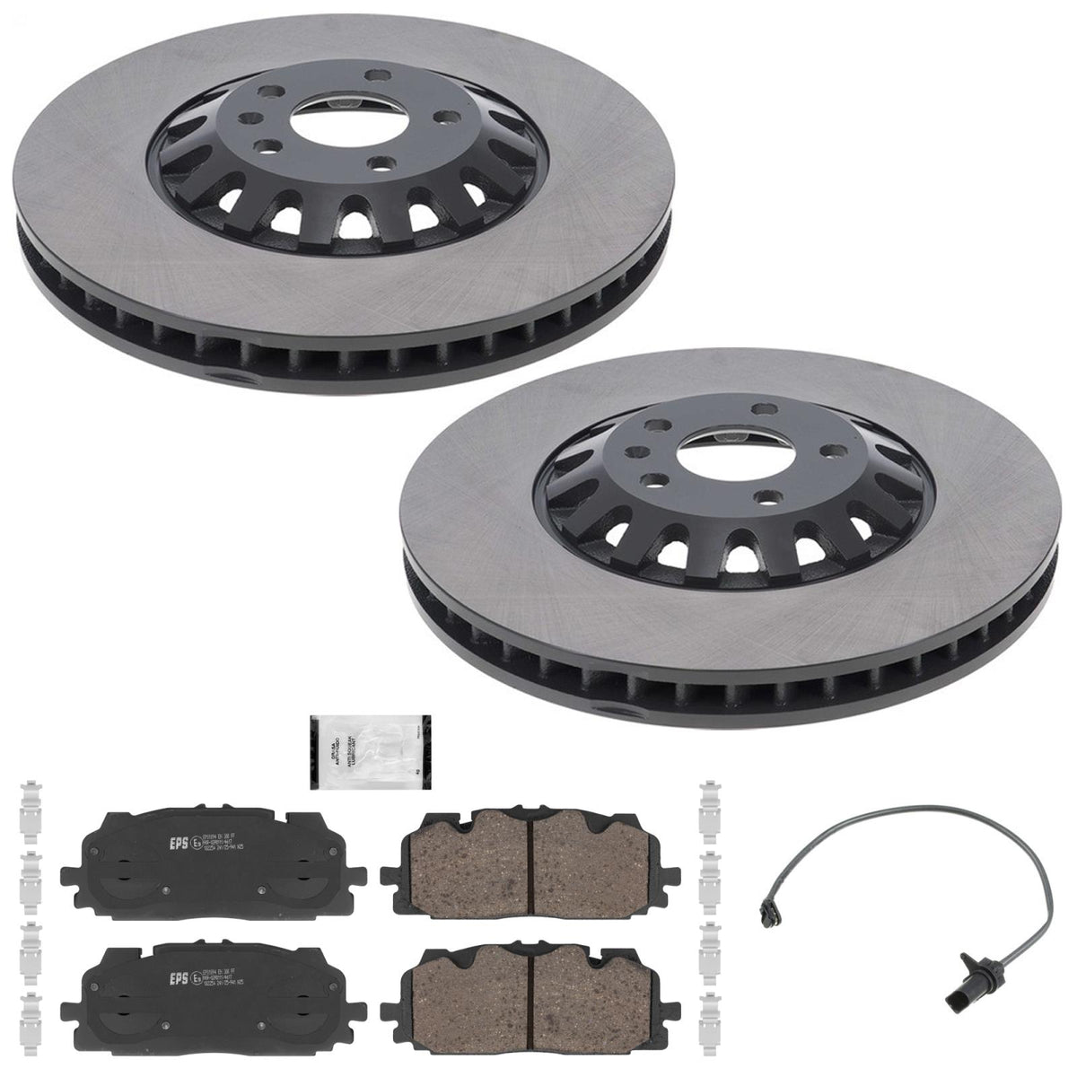 Front Coated Disc Brake Rotors Brake Pads for Audi A6 Allroad 2020 2021 2025 - Photo 1