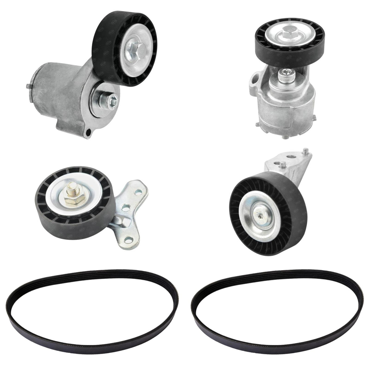 Belt Tensioner Idler Pulley Belts Kit for Volkswagen Jetta 2.5L 2005 2008 2010 - Photo 1