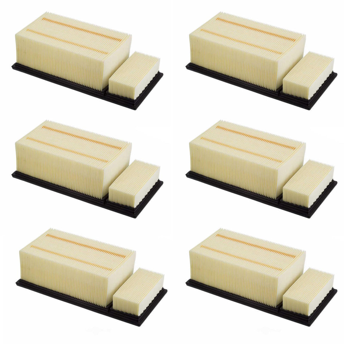 6 Pack Engine Air Filter For Ford F250 Super Duty 6.7L 2011 2012 2013 2014 2016 - Photo 1