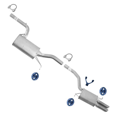 Front and Rear Mufflers Exhaust System for Volkswagen CC 2.0L 2009 2010 2017 - Photo 1