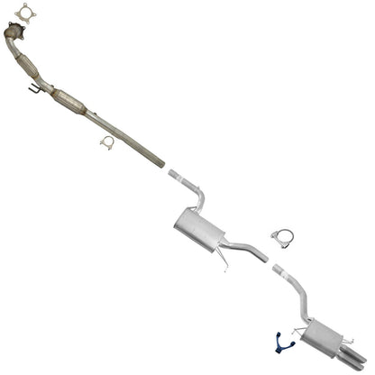 Catalytic Converter F&R Mufflers Exhaust System for Volkswagen CC 2.0 2009-2017 - Photo 1