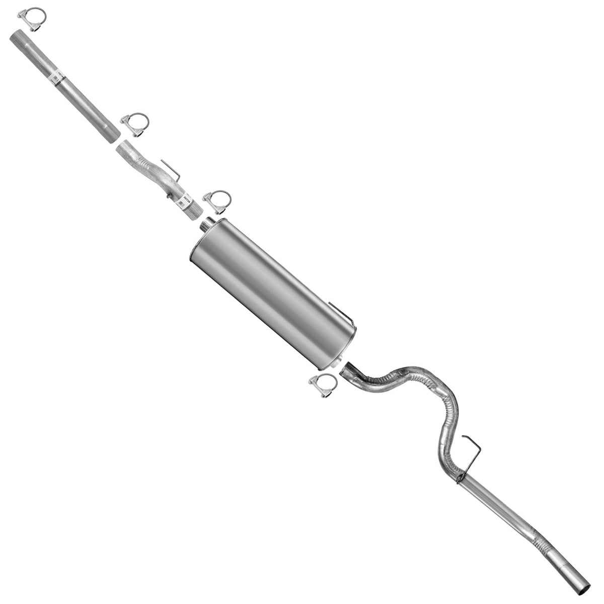 Pipe Muffler Tail Pipe for Ford F150 2004-2008 V6 V8 with 139" Inch Wheelbase - Photo 1