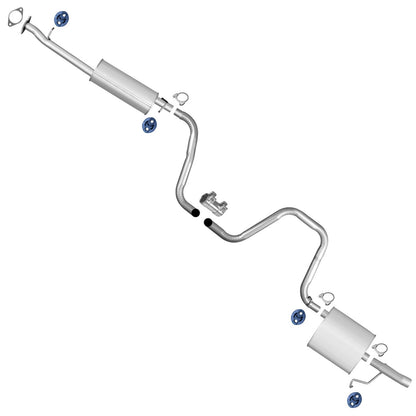 Resonator Pipe Muffler Tail Pipe Exhaust System for Chevrolet Malibu 2.2L 04-05 - Photo 1