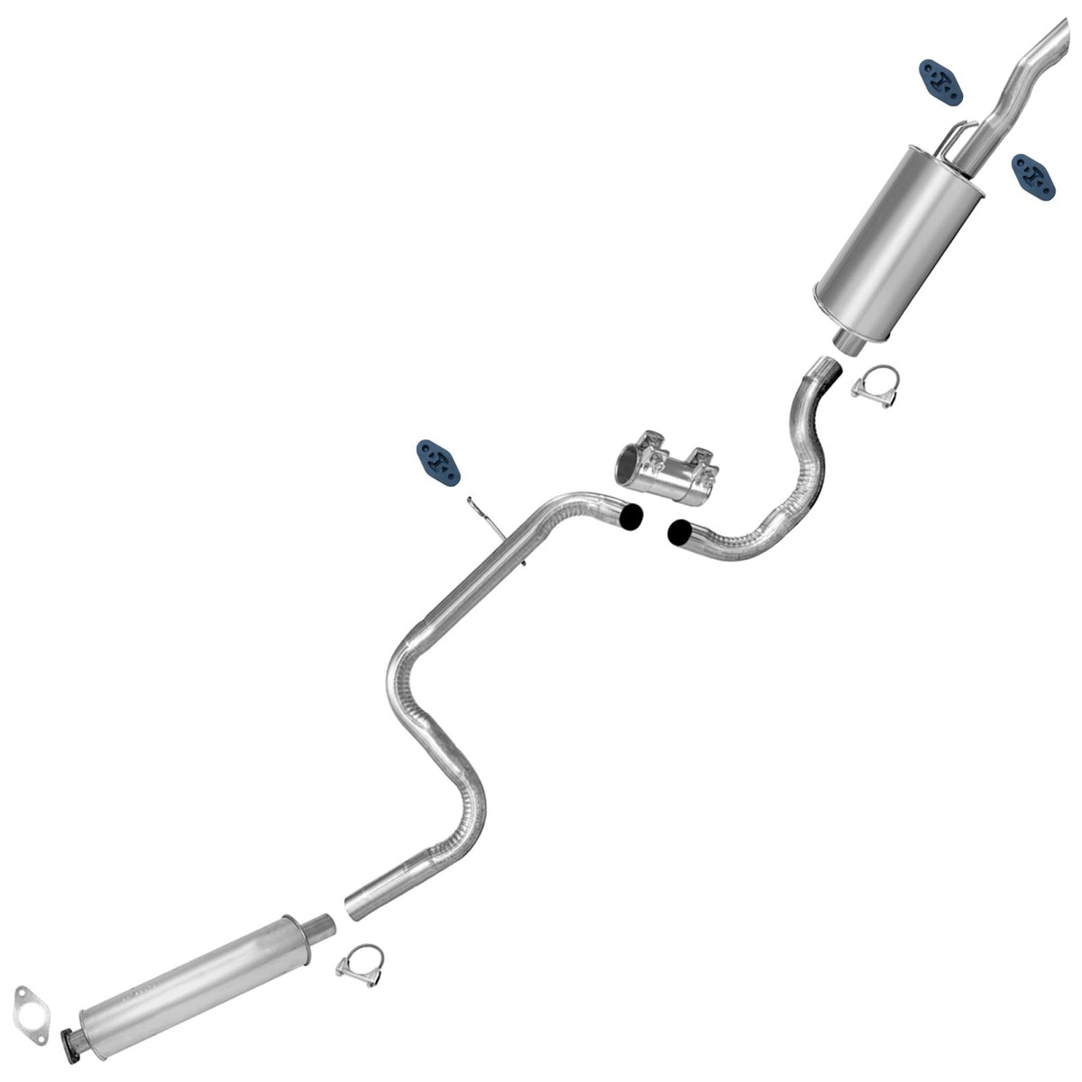 Exhaust Sys Resonator Muffler Tail Pipe for Chevrolet Impala 3.4 3.8L 2003-2005 - Photo 1