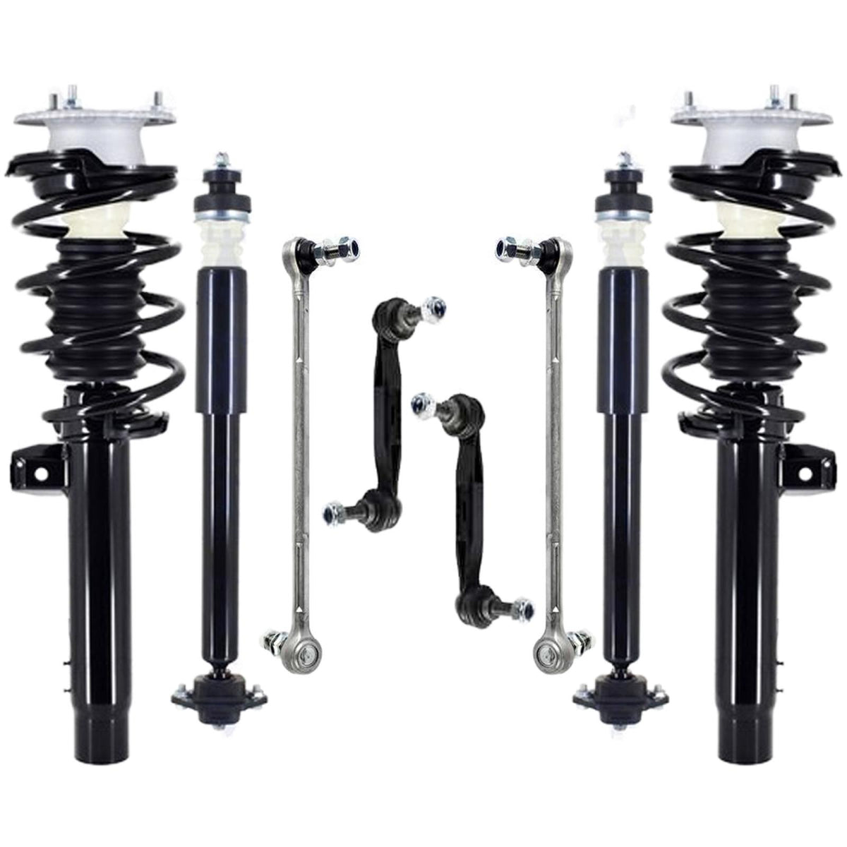 Front Complete Struts Rear Shocks & Sway Bar Links For BMW X1 sDrive28i 13-2015 - Photo 1