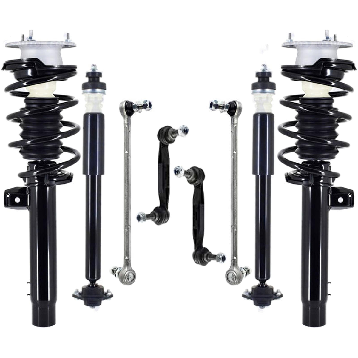 Front Complete Struts Rear Shocks & Sway Bar Links For BMW X1 xDrive35i 13-2015 - Photo 1