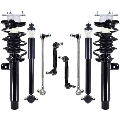 Front Complete Struts Rear Shocks & Sway Bar Links For BMW X1 xDrive35i 13-2015 - Photo 1