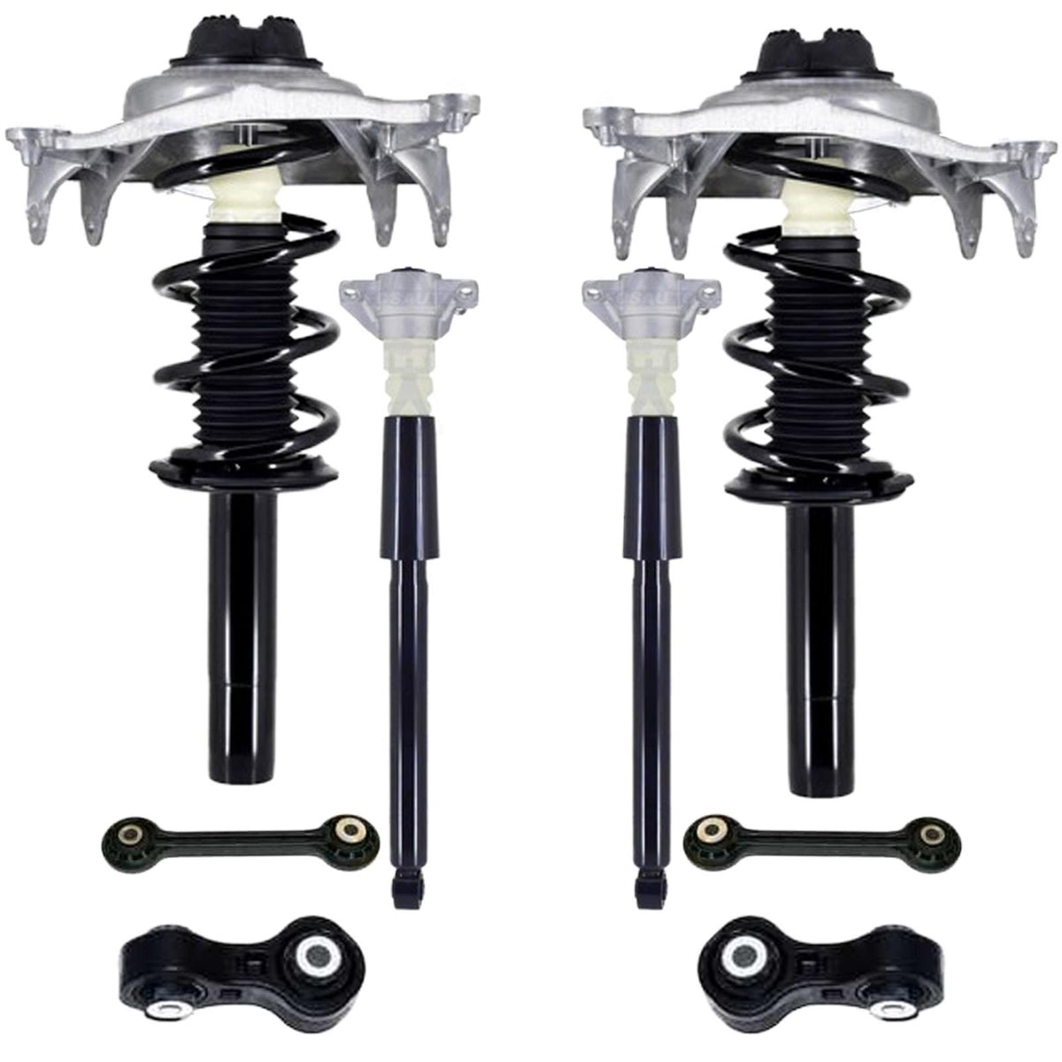 Front Complete Struts Rear Shocks & Links For Audi A4 Quattro 2009 2010 2012 - Photo 1