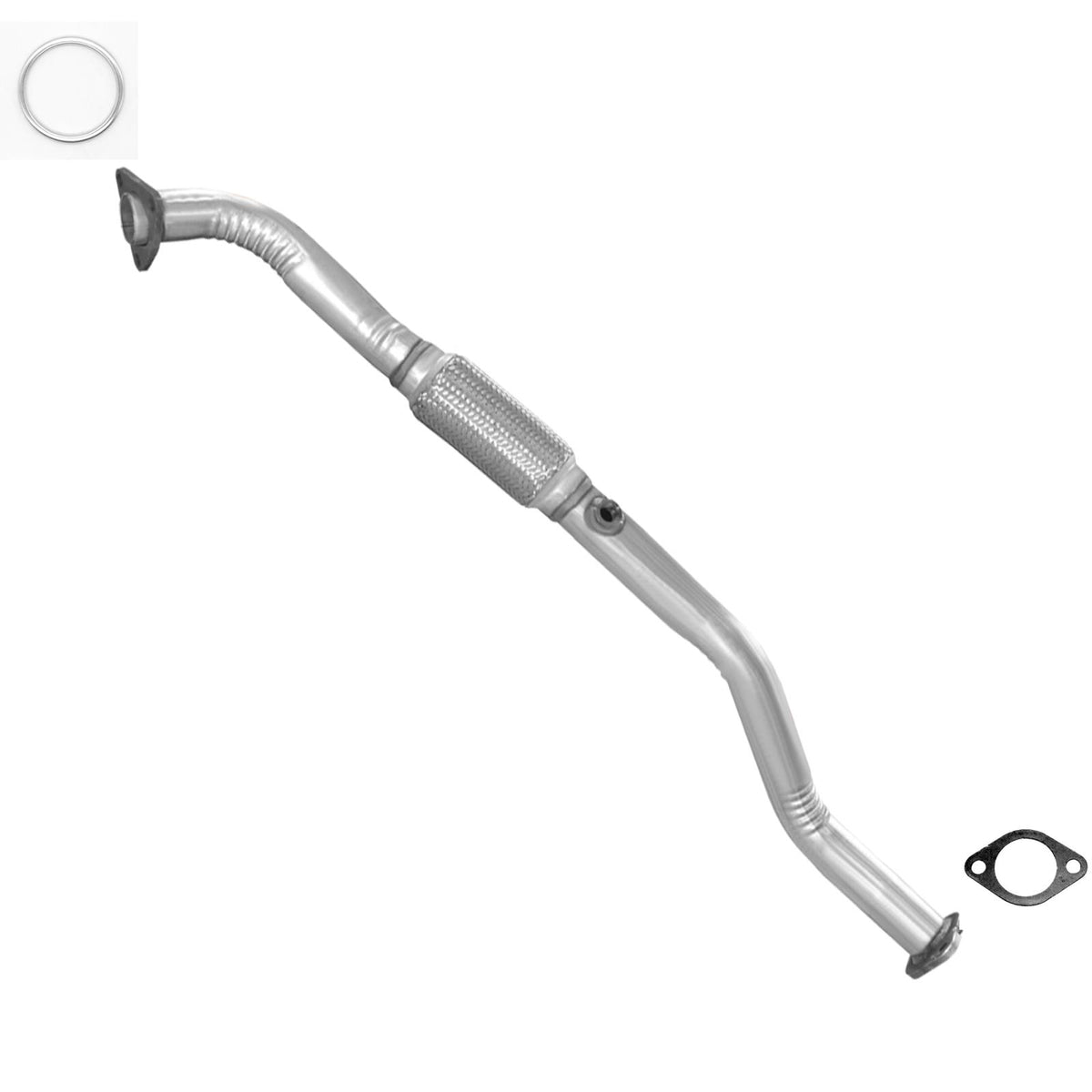 Front Engine Flex Pipe with Gaskets for 1997 Nissan Altima 2.4L - Photo 1