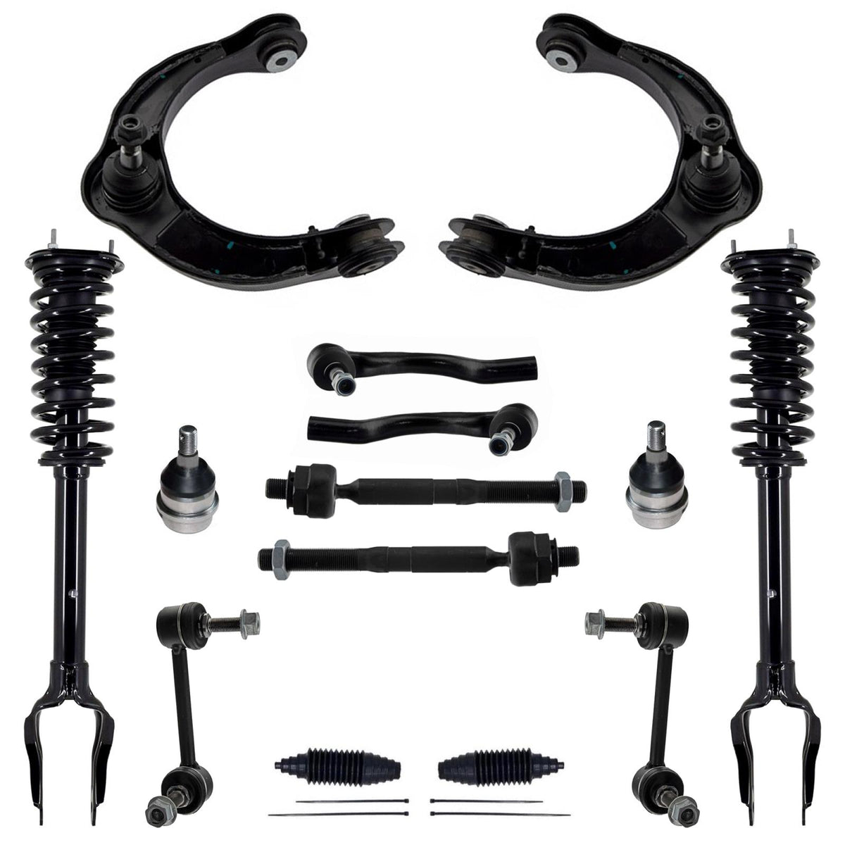 Struts Upper Control Arms Tie Rods & Links For Grand Cherokee 3.6L AWD 2011-15 - Photo 1