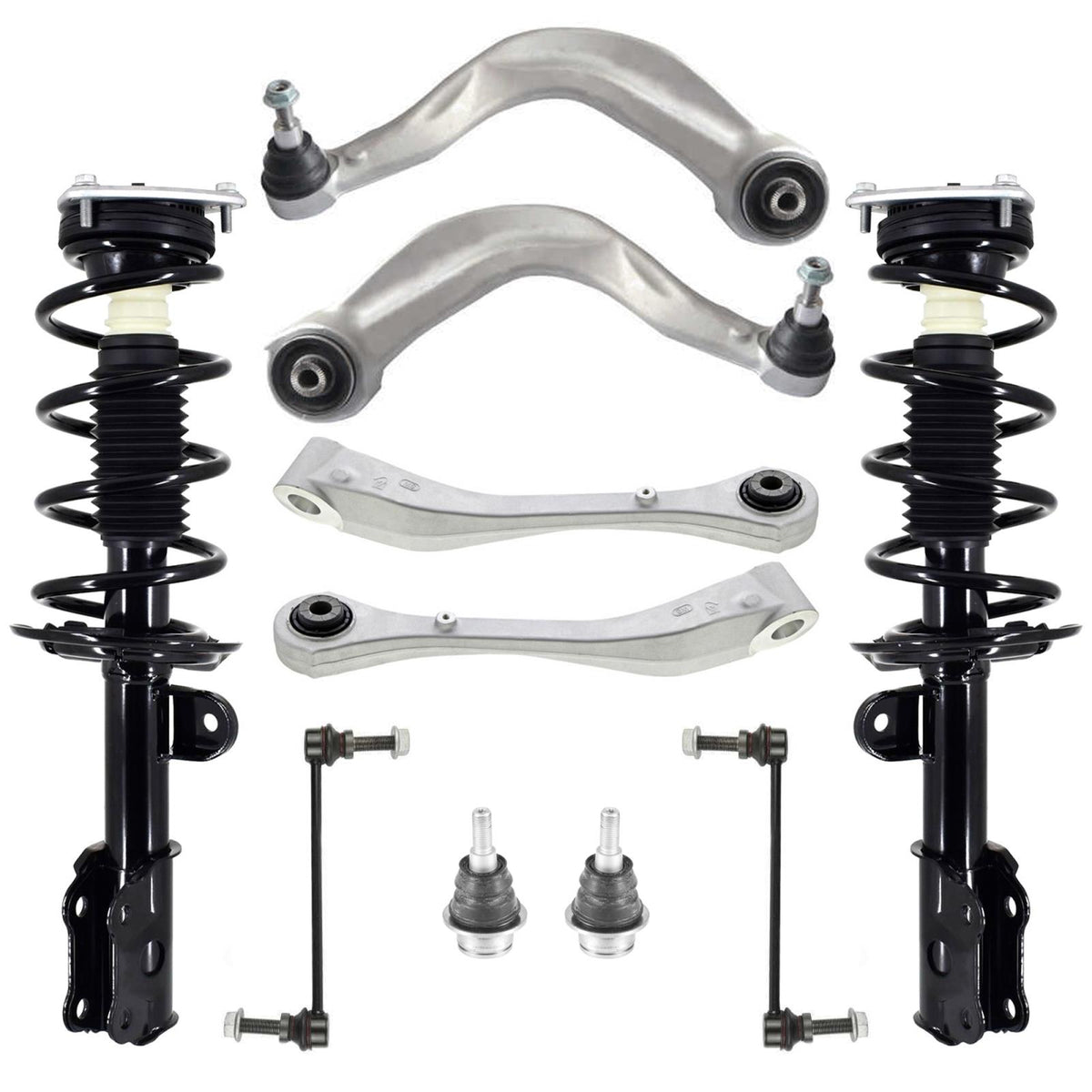 Front Struts Lower Arms & Links For Ford Explorer Hybrid Rear Wheel Drive 20-23 - Photo 1