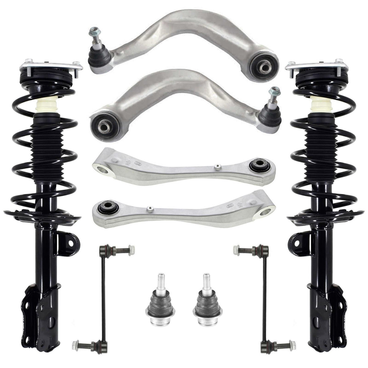 Front Struts Lower Arms & Links For Ford Explorer Hybrid All Wheel Drive 20-23 - Photo 1