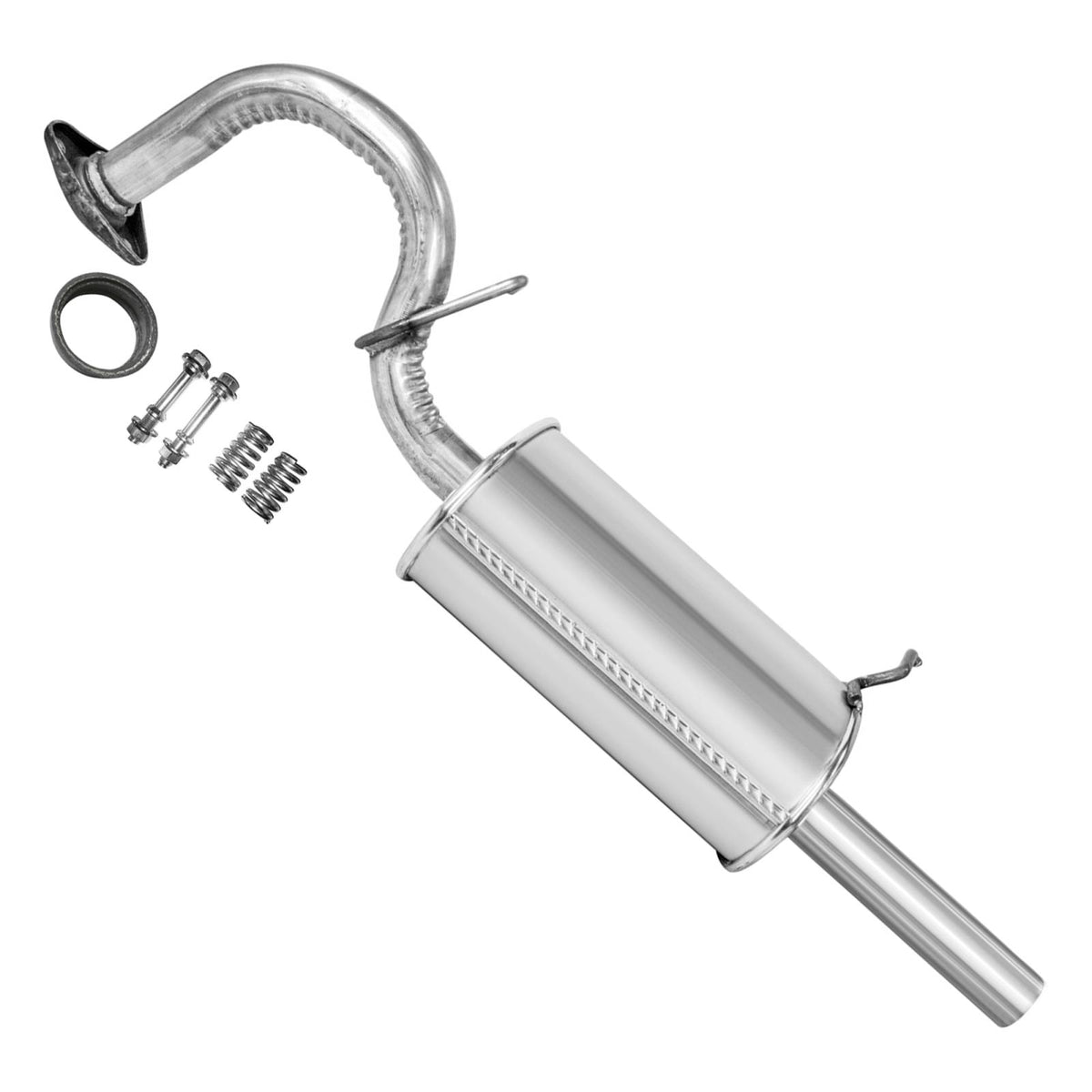 Rear Muffler For Toyota Yaris Hatchback Gasket Bolts 2006 2008 2010 2011 2015 - Photo 1