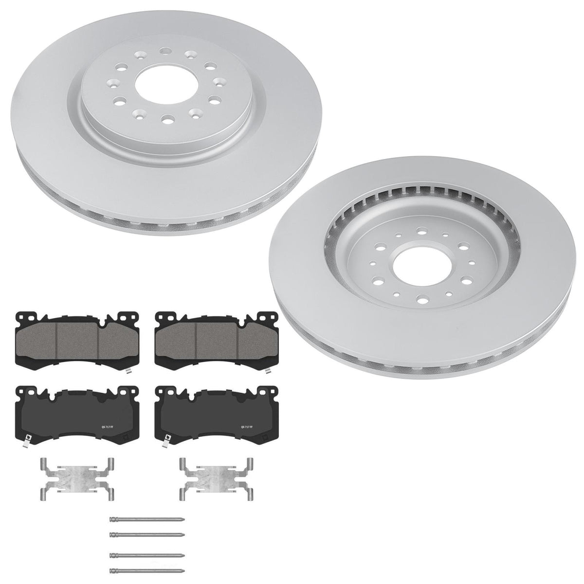 Ft Coated Disc Brake Rotors Brake Pad for Cadillac XT5 Sport 24-26 w Brem 390MM - Photo 1
