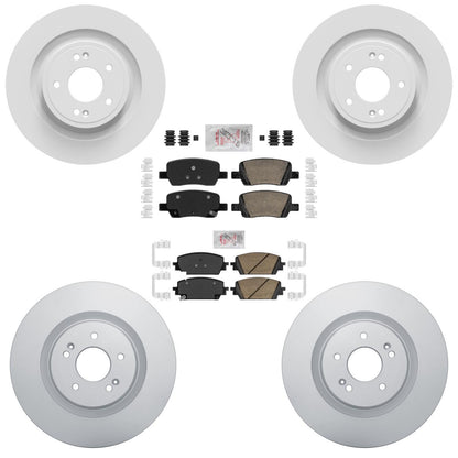 Frt & Rr Coated Disc Brake Rotors AME Brake Pad for Hyundai Palisade 2026 2027 - Photo 1