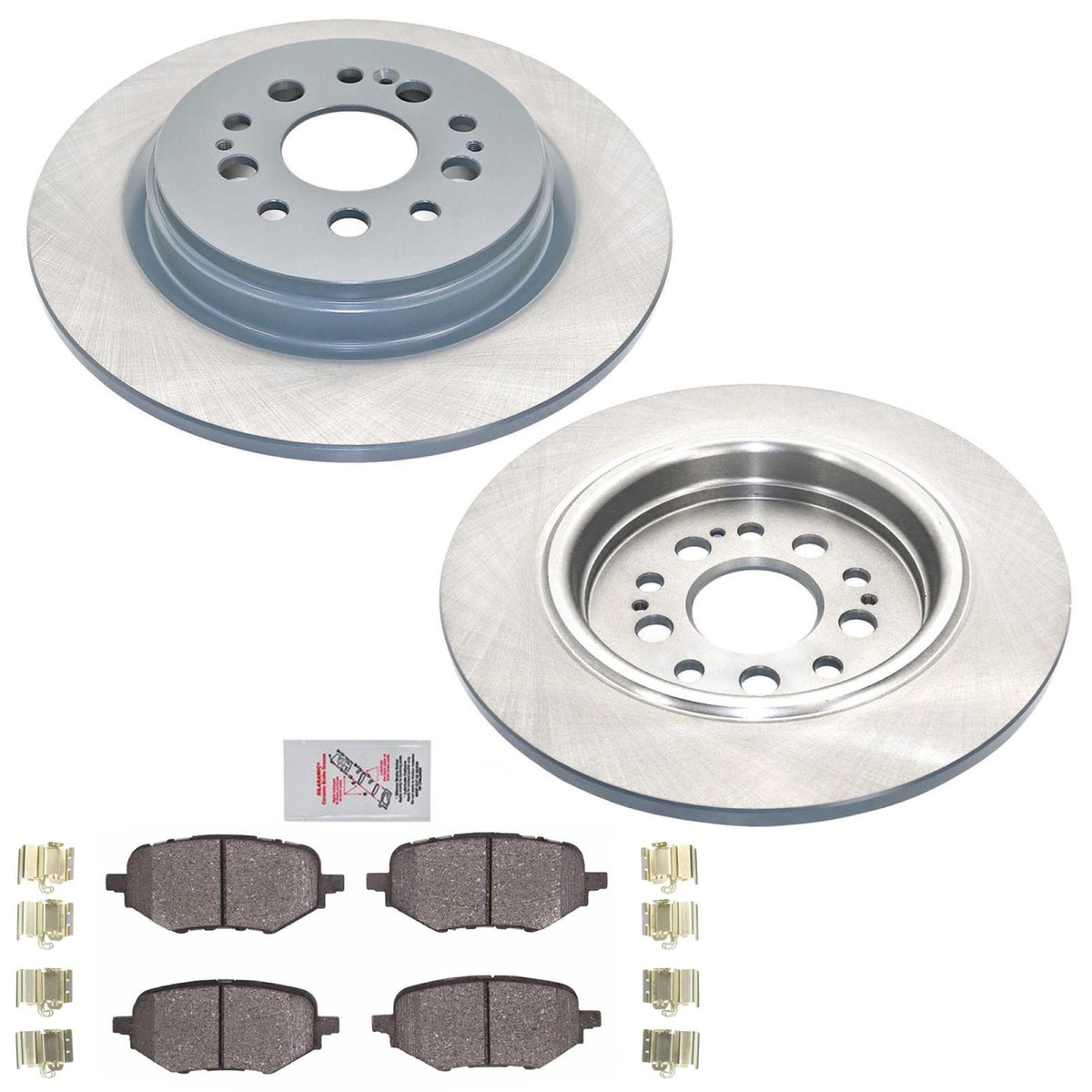 Rear Coated Brake Disc Rotors Ceramic Brake Pads for Honda Clarity 2017-2021 - Photo 1