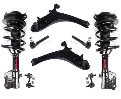 Front Struts Control Arms Ball Joint Tie Rods & Links For Subaru WRX 2011-2014 - Photo 2