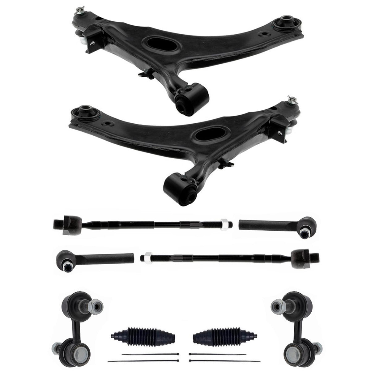 Front Lower Control Arms Ball Joint Tie Rods & Links For Subaru WRX 2011-2014 - Photo 1