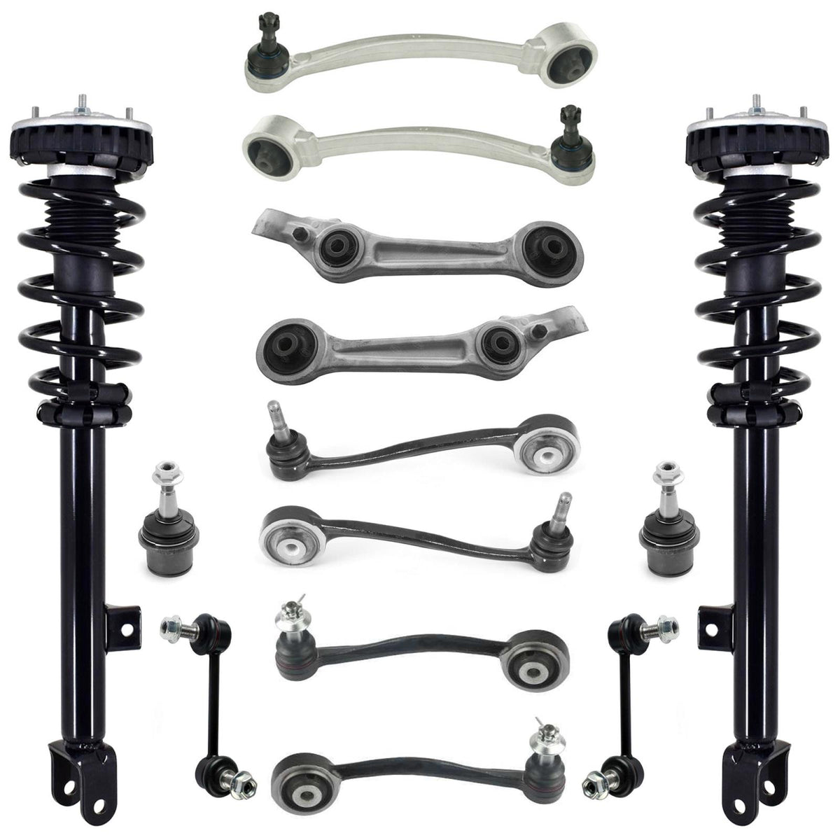 Front Struts Upper Lower Control Arms & Links For Hyundai Genesis 2009-2014 - Photo 1