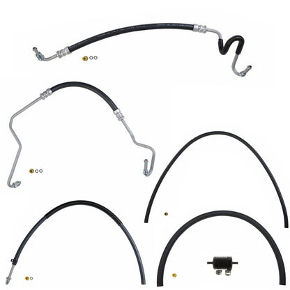 Hydroboost Power Steering Pressure Return Hose for Chevrolet Astro Van 92-94 6pc - Photo 1