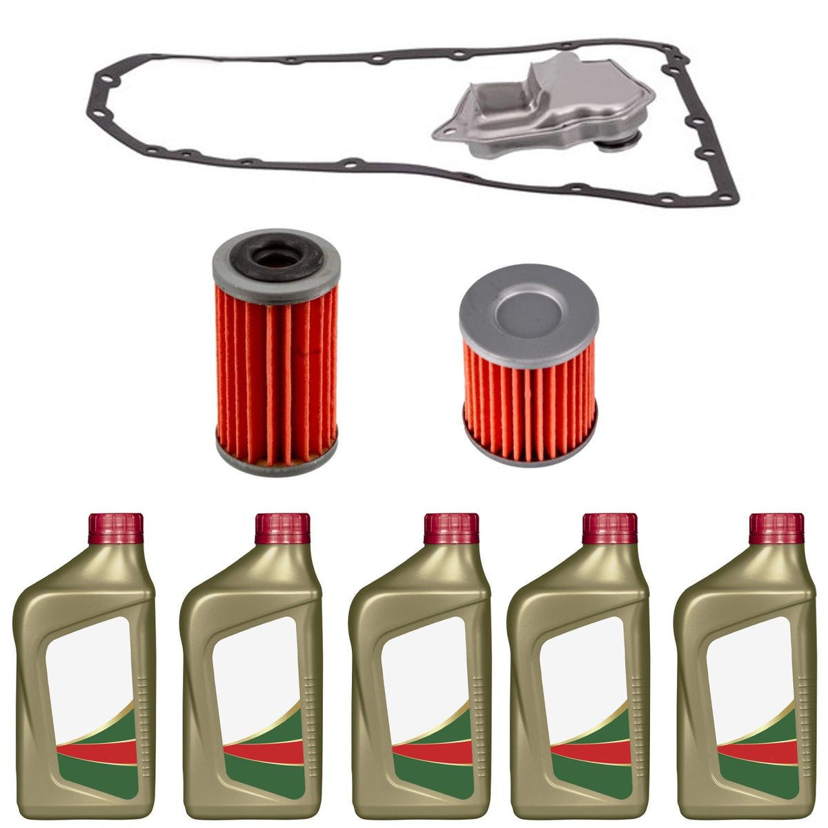 Transmission Filter Kit & Fluid for Nissan Rouge 21 Bolt Pan 08-16 Square Tube - Photo 1
