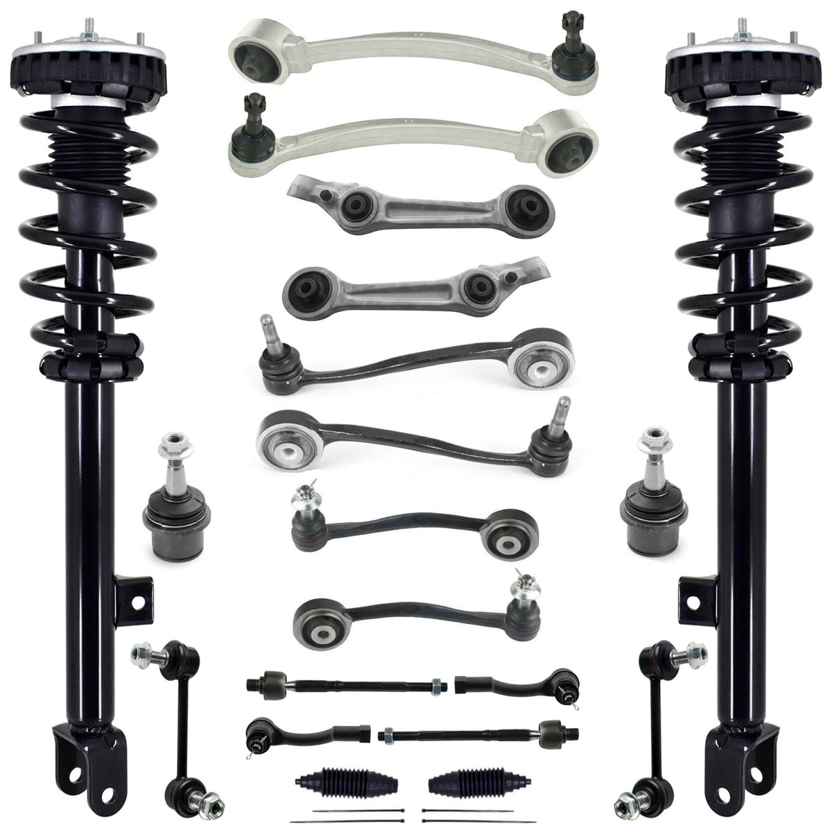 Front Struts Control Arms Tie Rods & Links For Hyundai Genesis 4.6L Sedan 09-14 - Photo 1