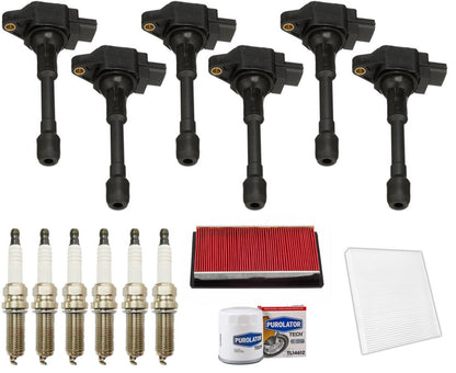 Valve Covers Ignition Coils Spark Plugs Tune Up Kit For Q50 3.7L 2014-2015 - Photo 2