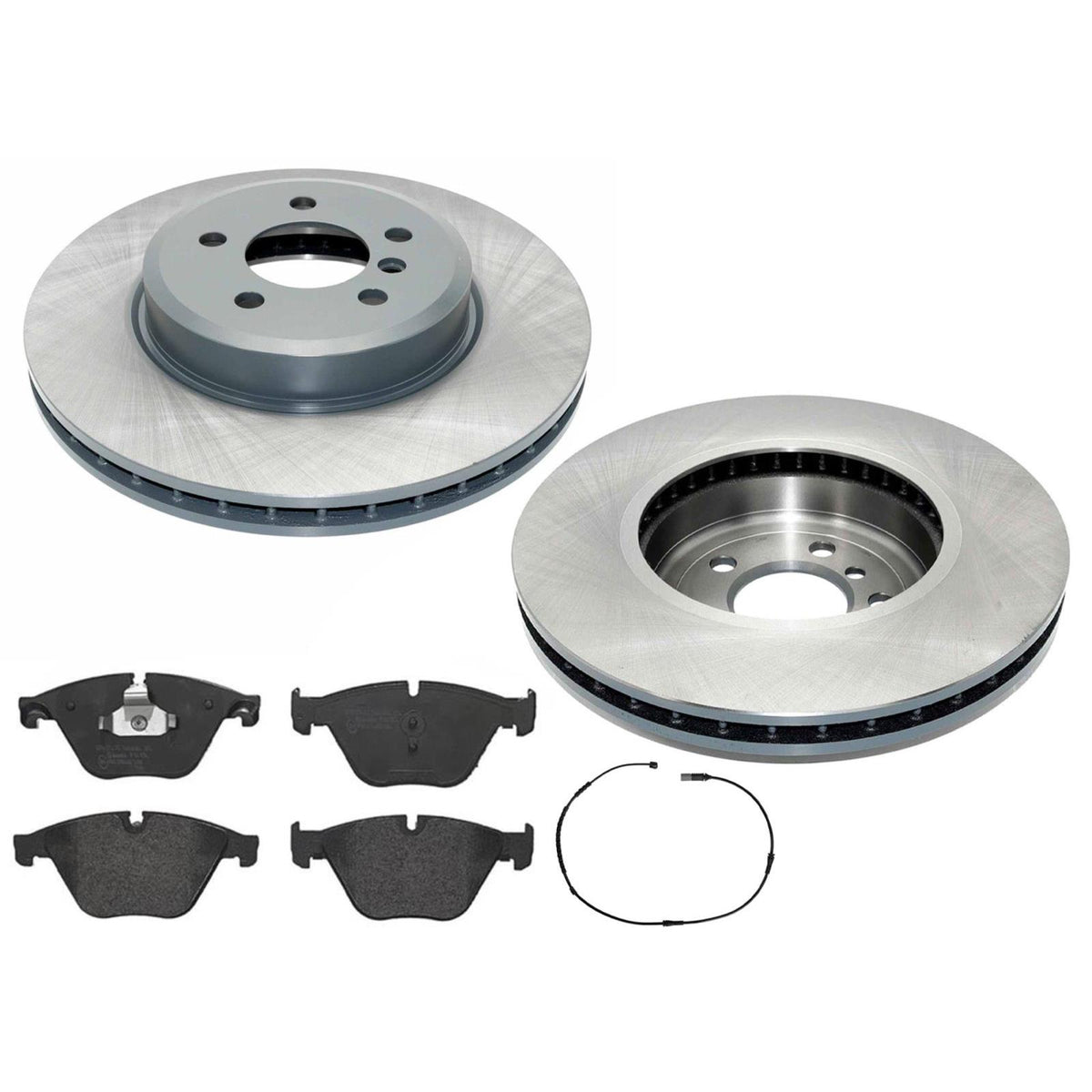 Front Coated Disc Brake Rotors Brake Pads for BMW 535i Xdrive 2011 2012 2016 - Photo 1
