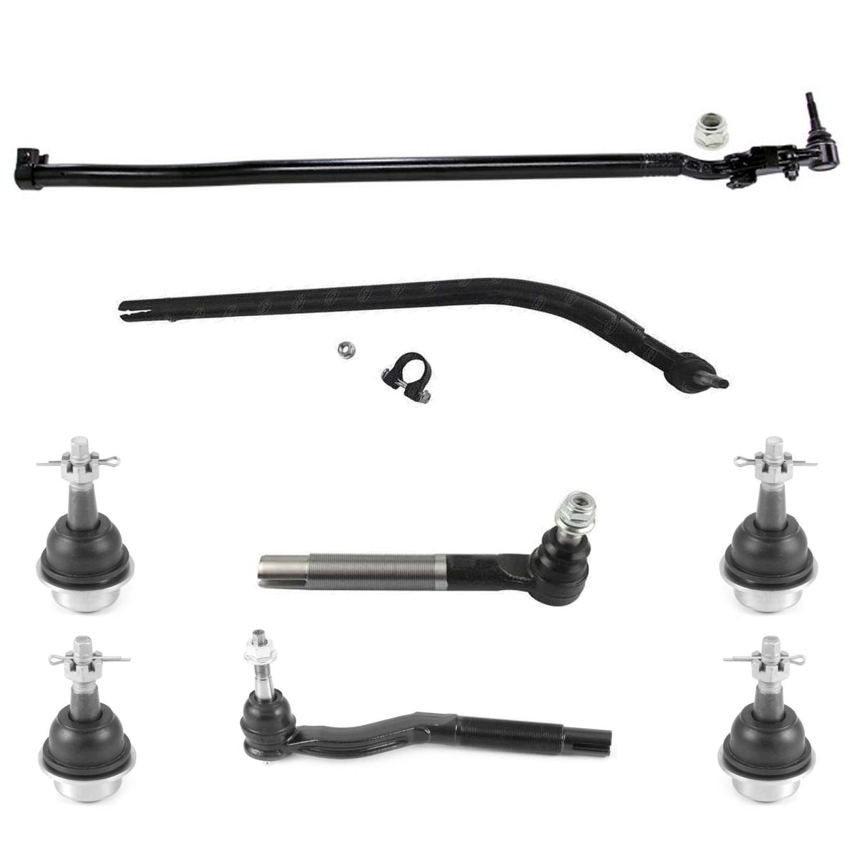 Upper & Lower Ball Joints Tie Rods Drag Link For Jeep Wrangler 2018 2019 2025 - Photo 1