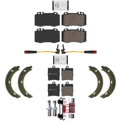 F&R Euro R90 Disc Brake Pads Shoes Mercedes Benz C230 Sport Package 2004-2007 - Photo 1