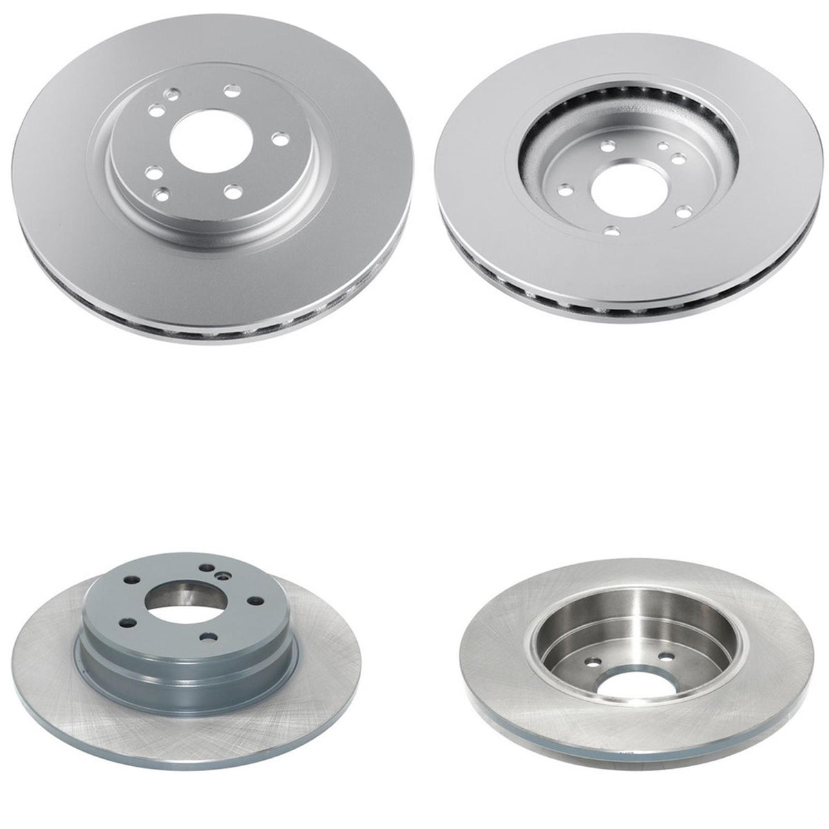 F&R Coated Disc Brake Rotors Brake Pads Mercedes Benz SLK350 Sport Packag 05-11 - Photo 1
