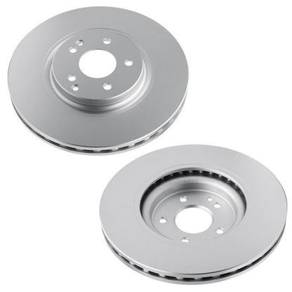 Frt Coated Disc Brake Rotors Brake Pads Mercedes Benz SLK350 Sport Packag 05-11 - Photo 2