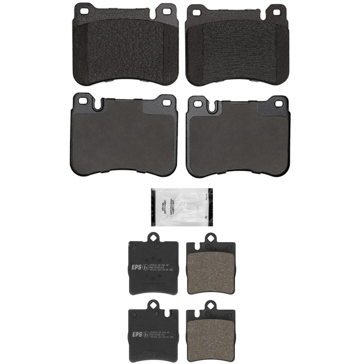 F&R Euro R90 Disc Brake Pads Shoes for Mercedes Benz SLK350 Sport Packag 05-11 - Photo 2