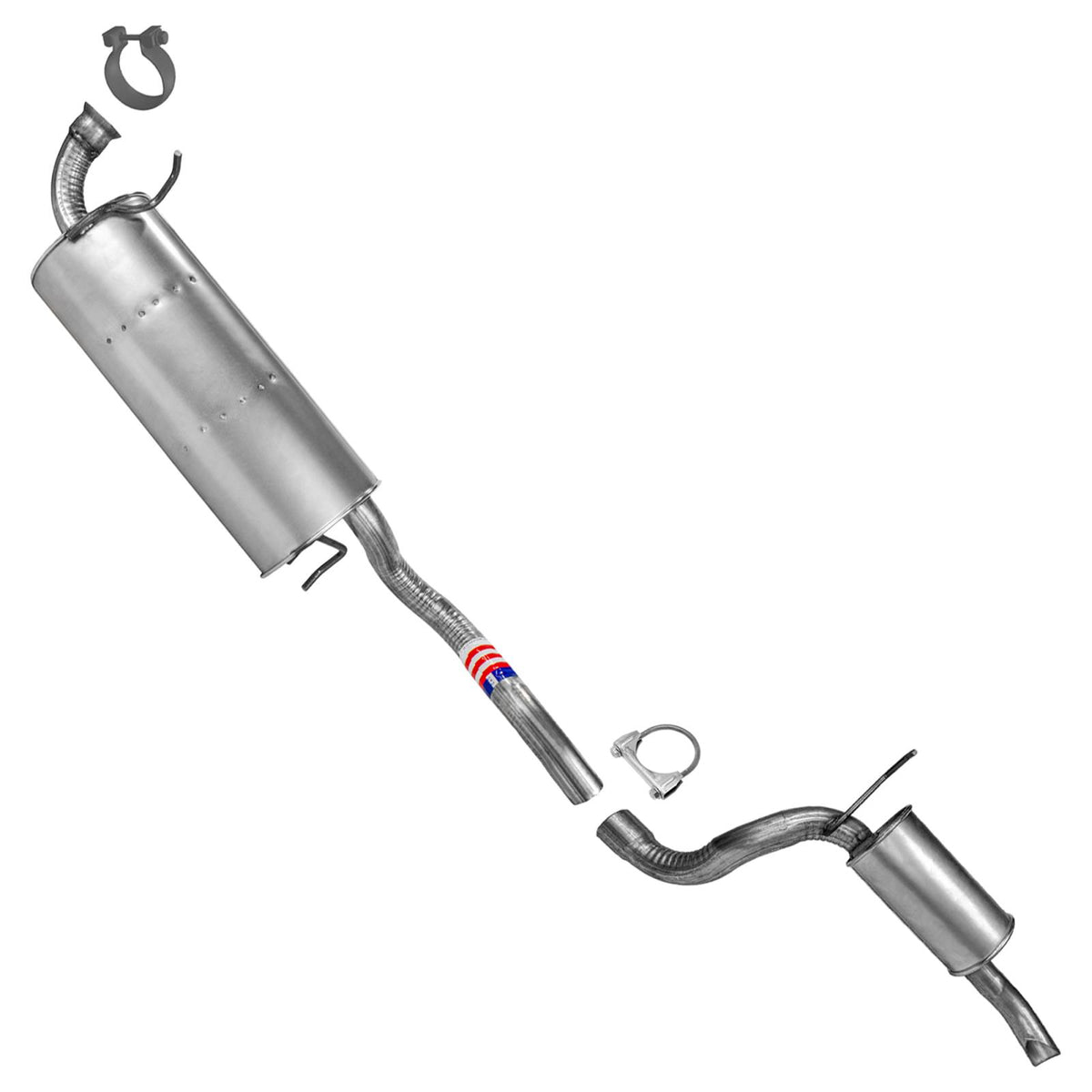 Rear Muffler and Resonator for Dodge Grand Caravan 2011 2013 2015 2018 2019 - Photo 1