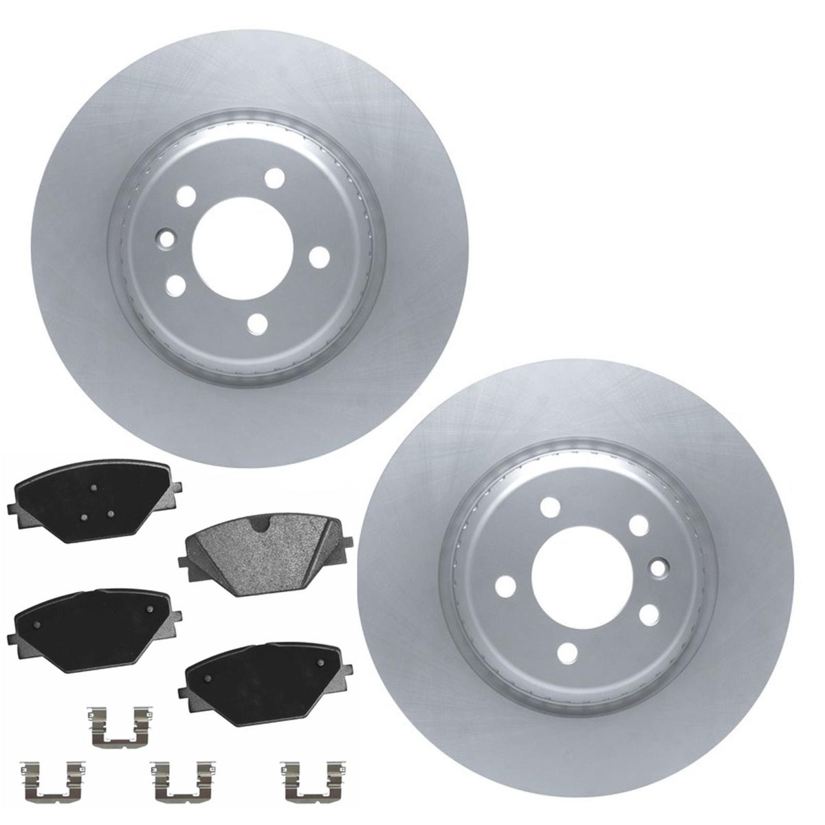 Rear Coated Disc Brake Rotors Brake Pad for Land Rover Range Rover Hybrid 22-26 - Photo 1
