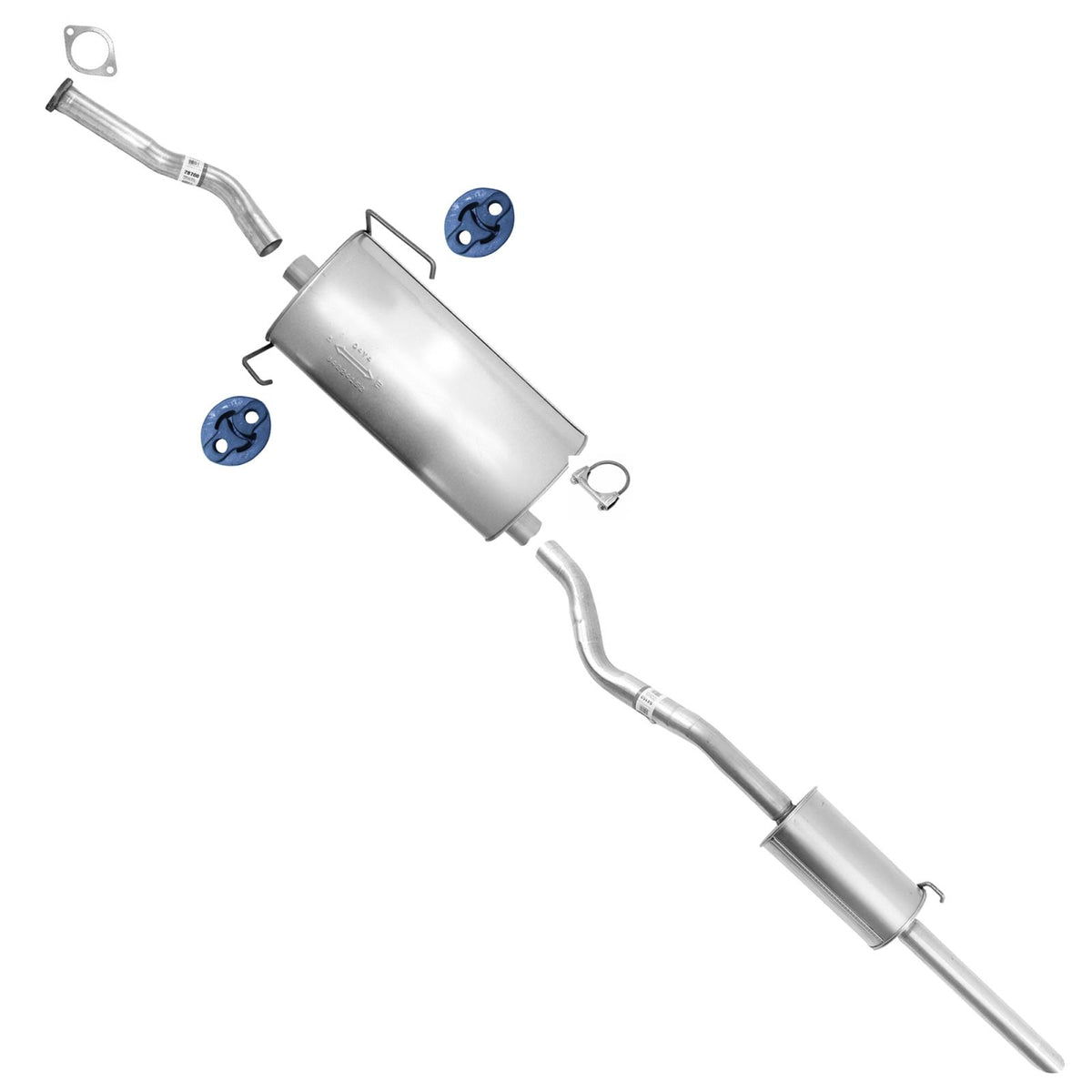 Pipe Muffler Resonator Exhaust System for Toyota Sienna Van 1998 1999 2000 - Photo 1