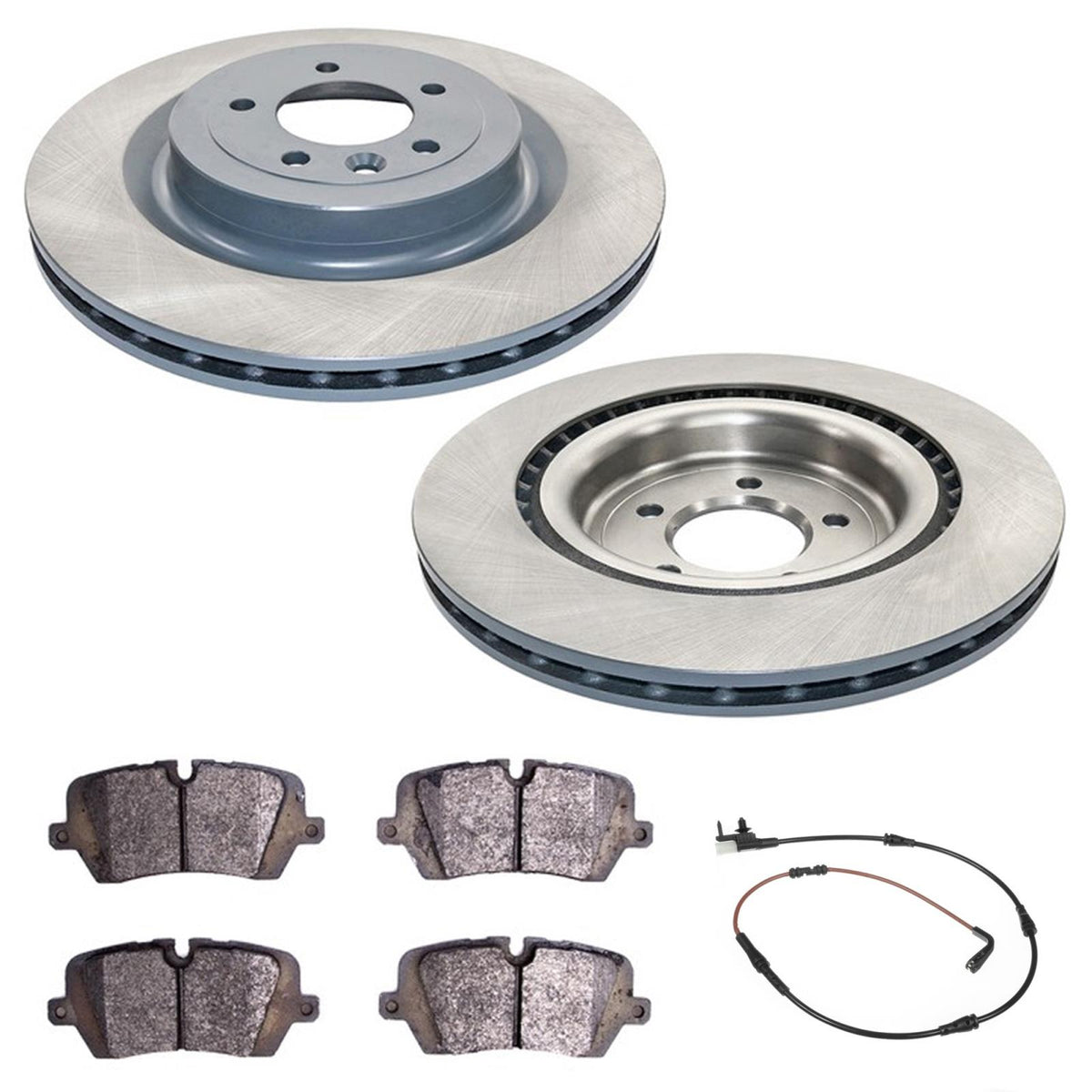 Rear Coated Disc Brake Rotors Brake Pad for Land Rover Range Rover Brem Bo 14-17 - Photo 1