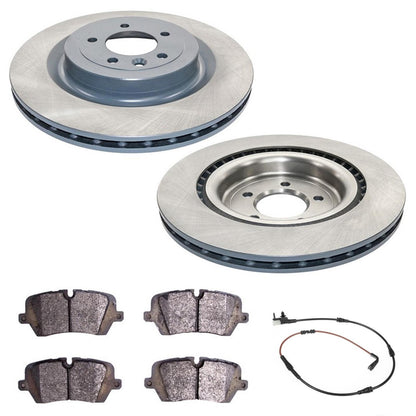 Rear Coated Disc Brake Rotors Brake Pad for Land Rover Range Rover Brem Bo 14-17 - Photo 1