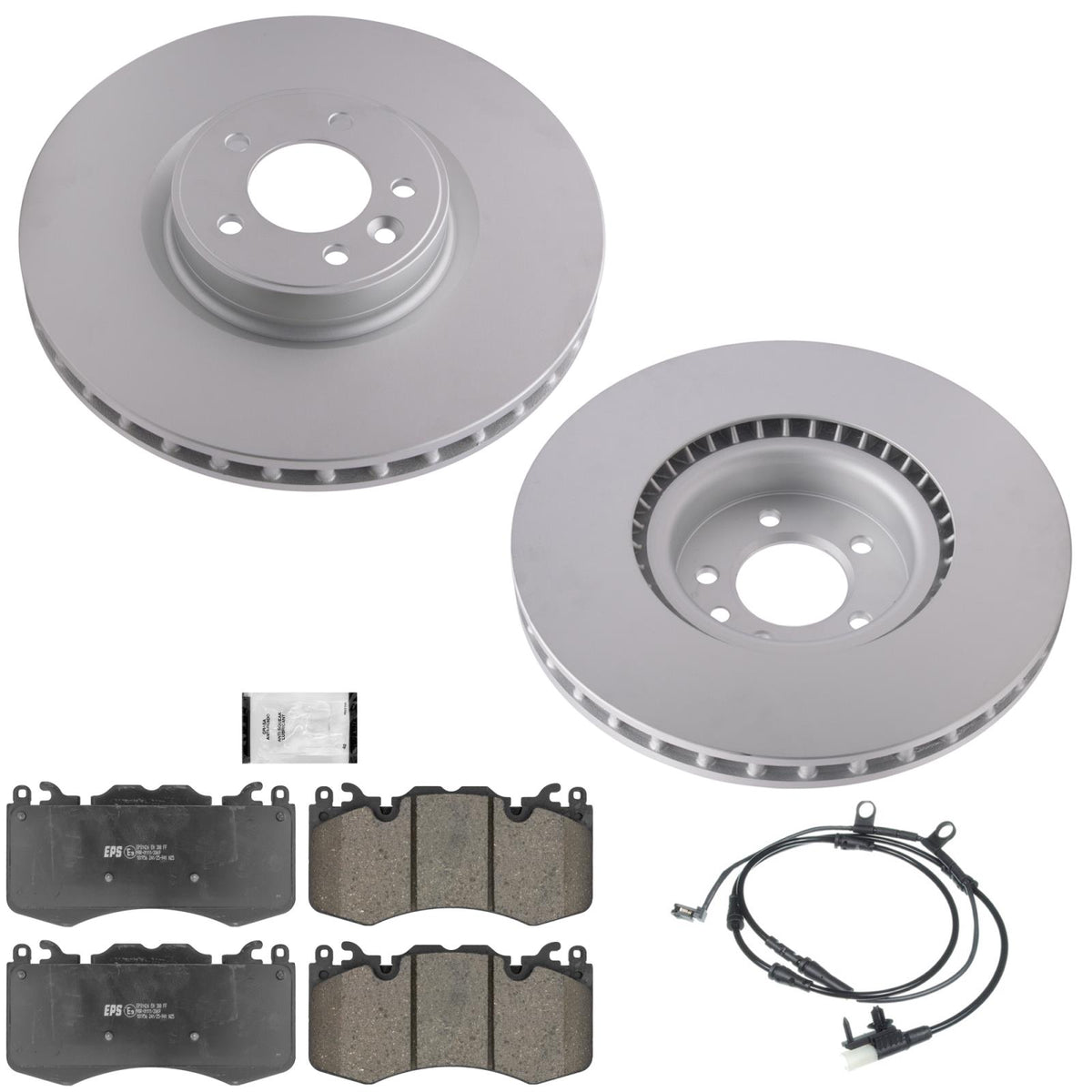 Frt Coated Disc Brake Rotors Brake Pad for Land Rover Range Rover Brem Bo 14-17 - Photo 1