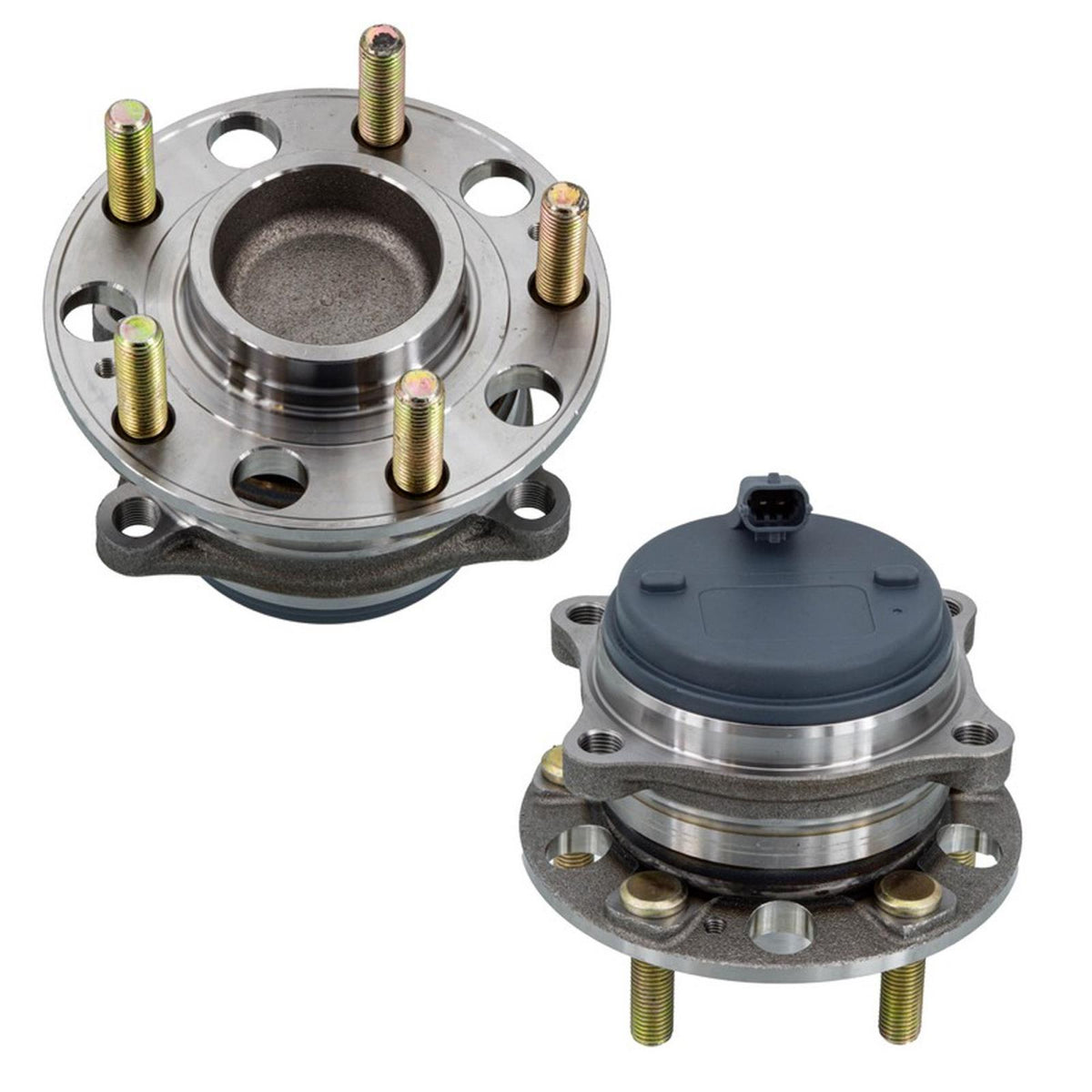 Two Rear Wheel Bearings & Hub Assembly for Hyundai Santa Fe Front Wheel Drive - Photo 1