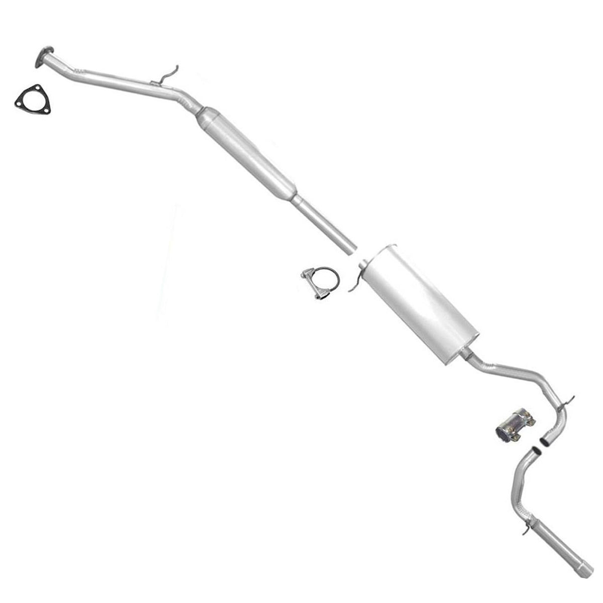 For 1999- 2004 Honda Odyssey Middle & Rear Pipe Exhaust Muffler System - Photo 1